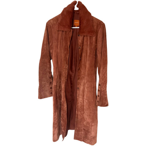 John Carlisle Jackets & Blazers - John Carlisle - Anonymous women's Suede Leather Long Coat Size M
